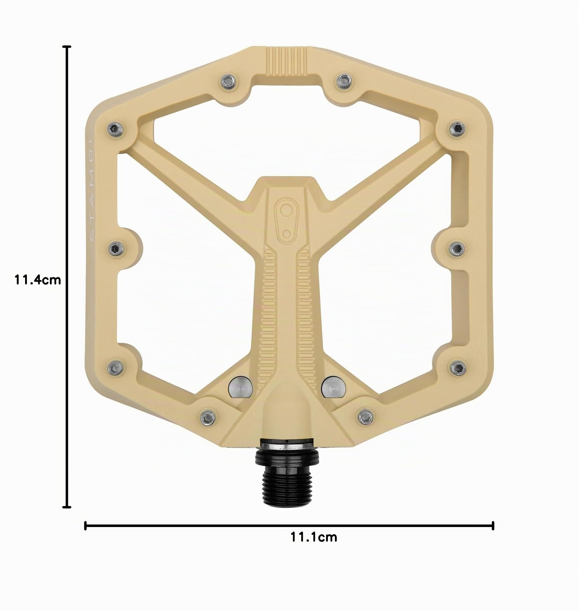Crankbrothers Stamp Flat MTB Pedals - Size-Specific, Lightweight, Versatile, Durable Bike Pedals