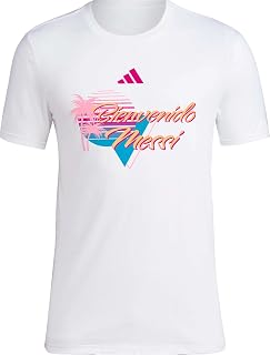 adidas Mens Messi Bienvenido a Miami Short Sleeve T-shirtT-Shirt
