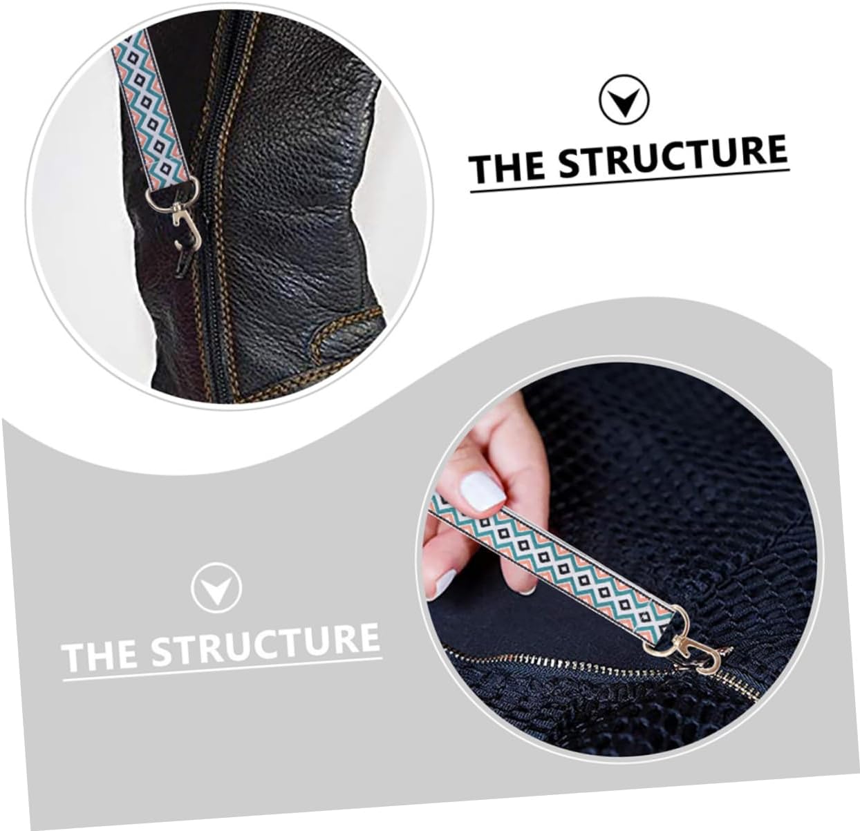 2pcs Zipper Puller Hook for Elderly Wear-Resistant Zipper Helper Easy Dressing Aid for Seniors Boy Girl Travel-Friendly Design for Boots Clothing