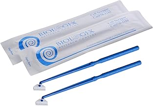 Biologix 100PCS Cell Culture Scraper, Multi-Position 18cm Handle Cell Scraper, Sterile, Individually Packaged, Polyethylene, Non-Pyrogenic