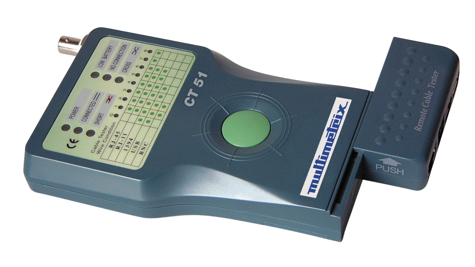 Testeur de câbles Multimetrix CT 51 réseau, télécommunication | Testeur de cables informatiques et téléphoniques - Multimetrix