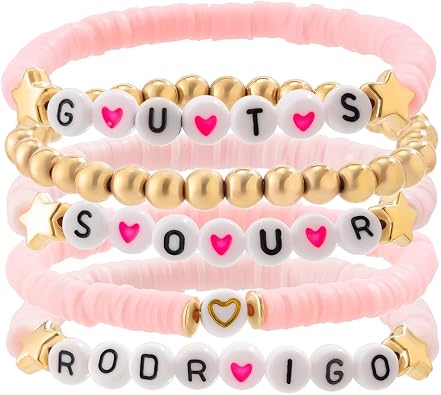 Handmade Friendship Stretch Bracelets Soft Pottery Bracelet Jewelry for Women, Outfit Merchandise Singer Fans