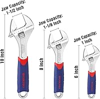 Vista 2 de WORKPRO Juego de llaves ajustables de 3 piezas, juego de alicates para juntas de ranura de 2 piezas