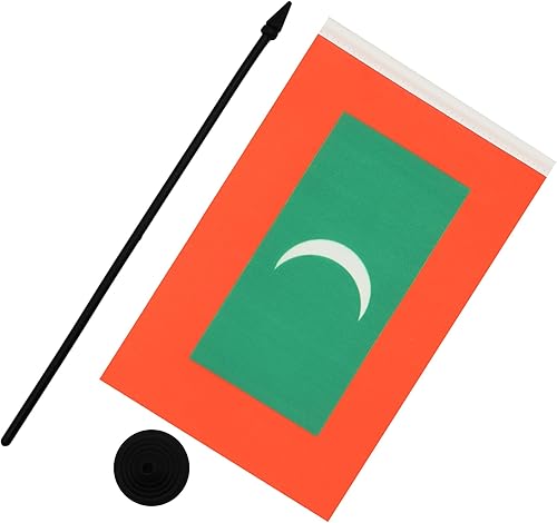 Miniatura 105 de Bandera de la bandera del Líbano de AZ, 3.9 x 5.9 in, bandera de escritorio libanesa, 5.9 x 3.9 in, barra y base de plástico negro