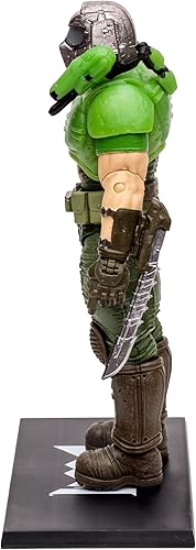 Miniatura 9 de McFarlane Toys - Doom Slayer Classic Glow in the Dark Edition, figura de acción de 7 pulgadas, etiqueta dorada, exclusiva de Tienda