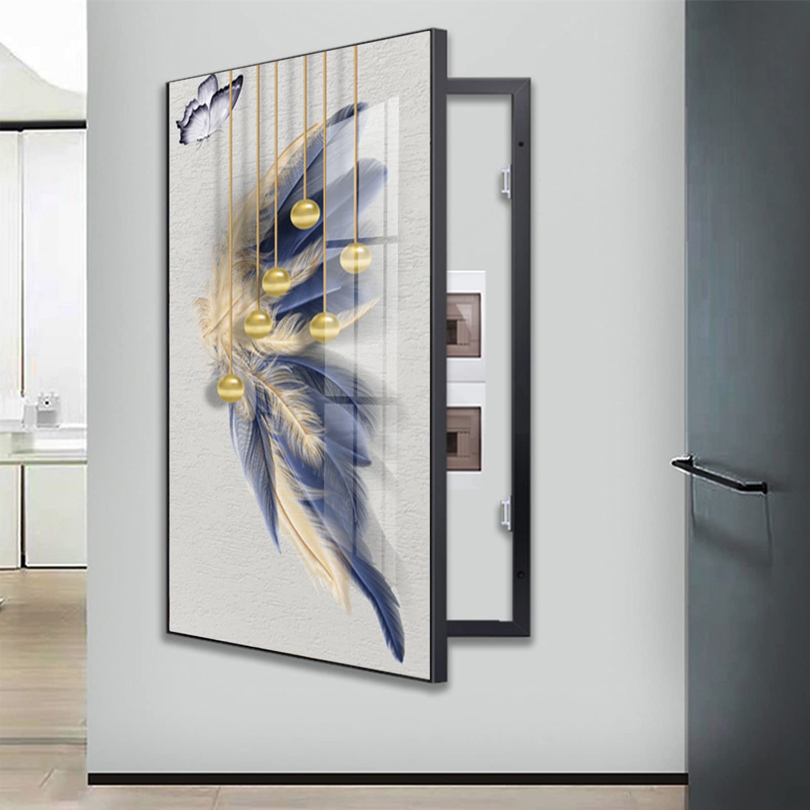 Copri Contatore Elettrico Con Cornice Foto - Decorativo In Plastica 38x32cm - Foto 5