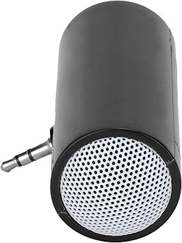 KIMISS Mini Portable Speaker, Pillow Speaker 3.5 mm Jack Stereo Plug in Speakers Cellphone Speaker Mini Speaker with Aux Input for Mobile Phones and Tablets Black