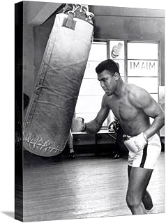 ART.COM Stretched Canvas Print Muhammad Ali Training at the 5th Street Gym, Miami Beach, 27 September 1965, 12" x 16"