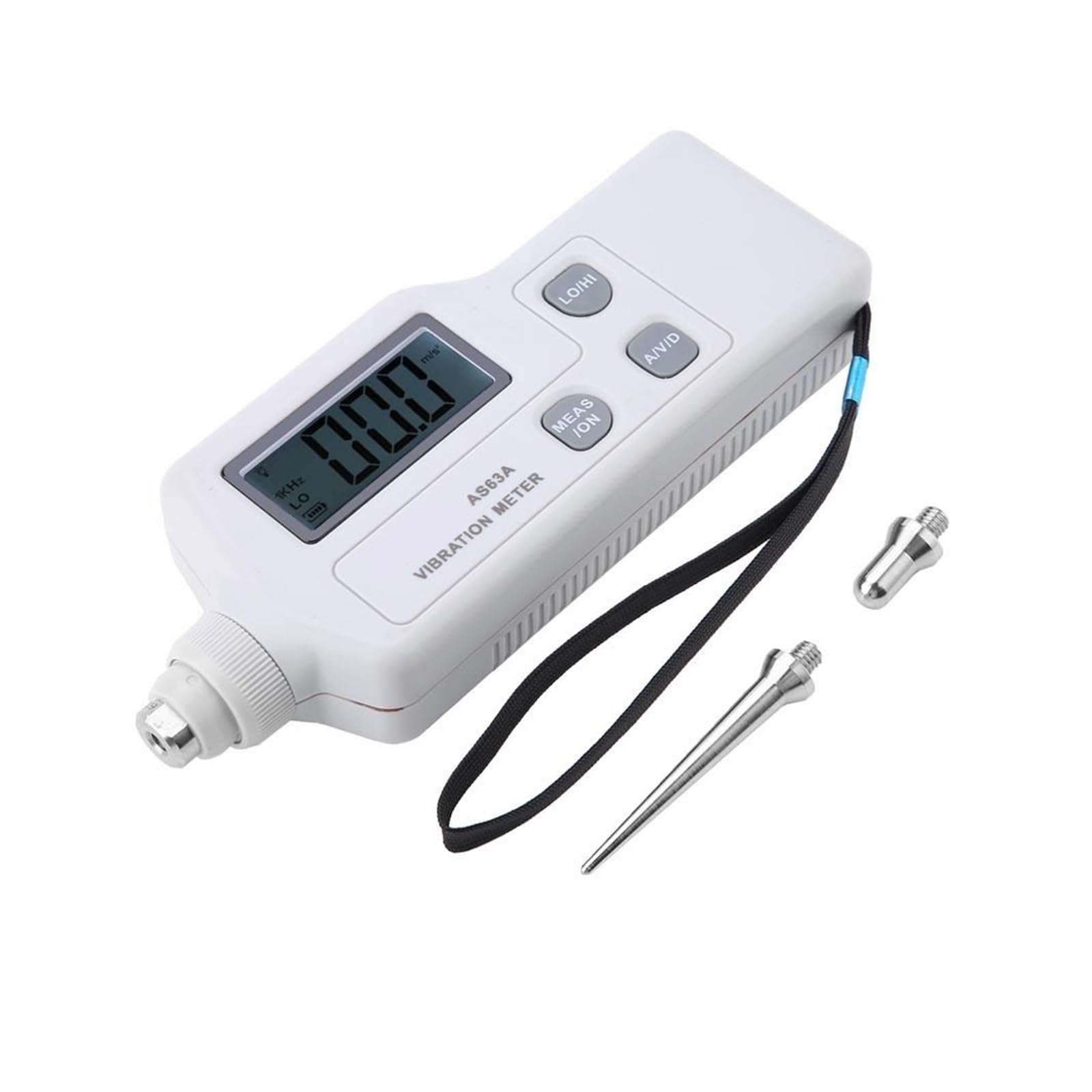 Capteur de Vibrations, AS63A Capteur intelligent Accélération/Déplacement/Vitesse Analyseur de vibrations Vibromètre Compteur de vibrations portable