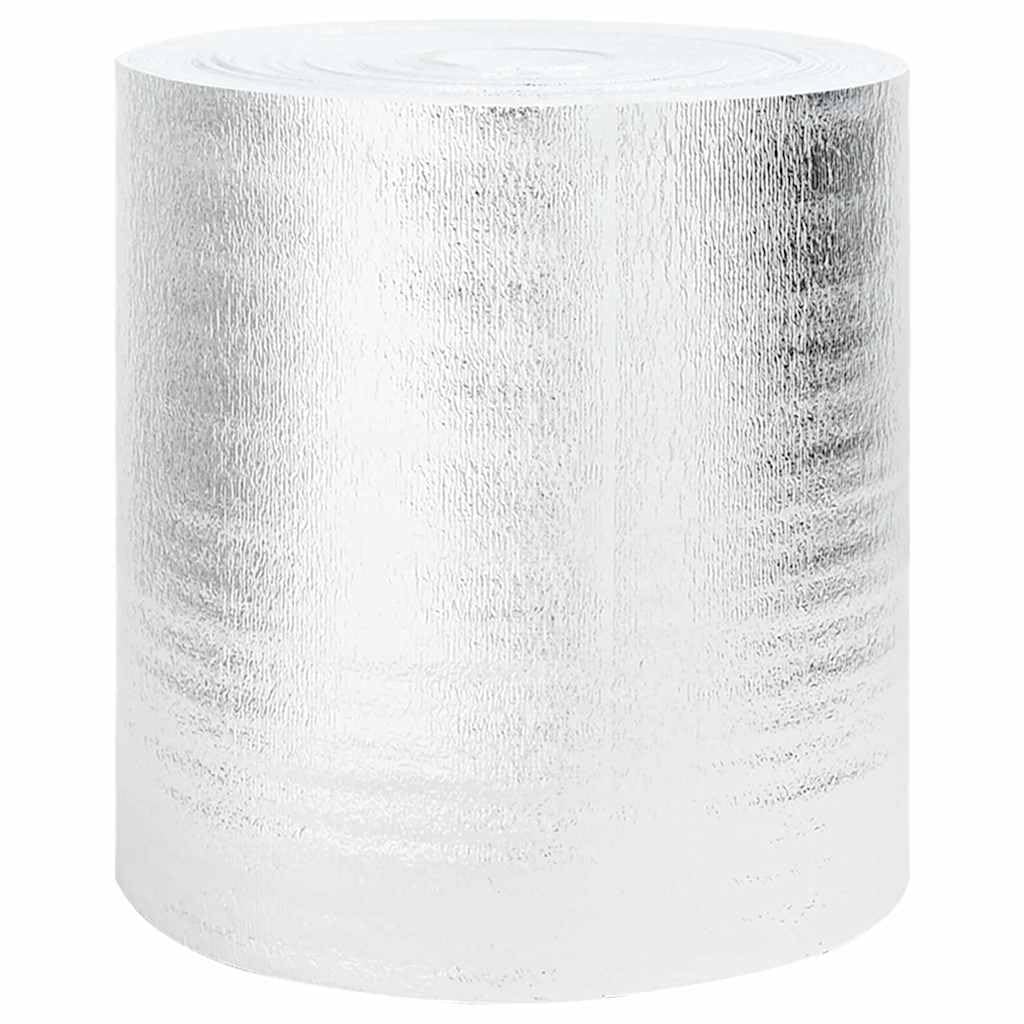 Riflettore Radiatore Polietilene 15 x 0,5 m Argento | Supporto Alluminio, Resistente agli strappi, Uso Interno, Senza Assemblaggio