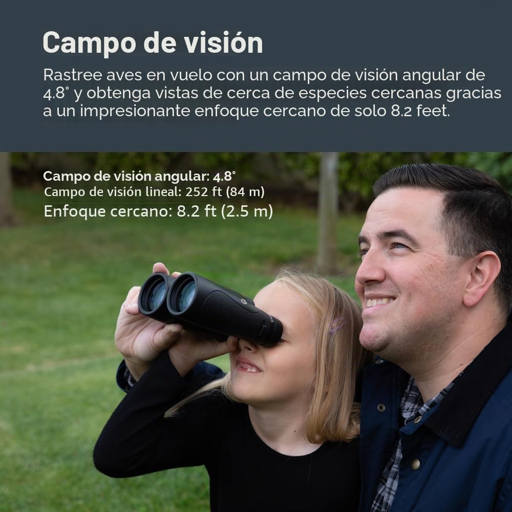 Celestron 72336 Nature DX ED 12x50: prismáticos con lentes objetivo con dispersión baja, exteriores y aves, revestimiento múltiple completo y prismas BaK-4, carcasa revestida resistente al agua y vaho