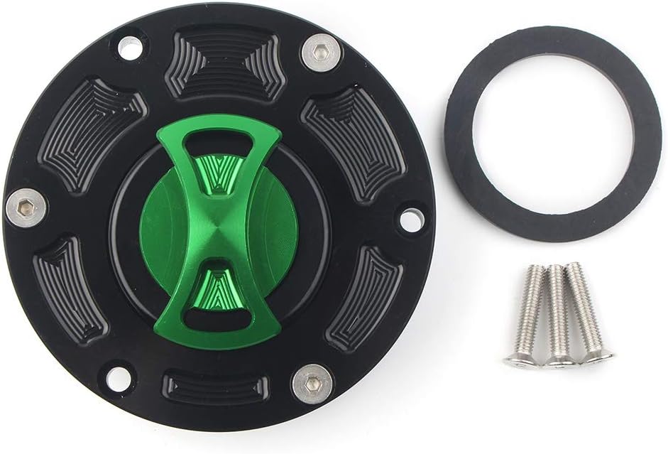 Gas Tank cap Protector Oil tank cap Decorative cover for Kawasaki Ninja 250R EX250 2008-2012, Ninja EX300 2013-2014 Green