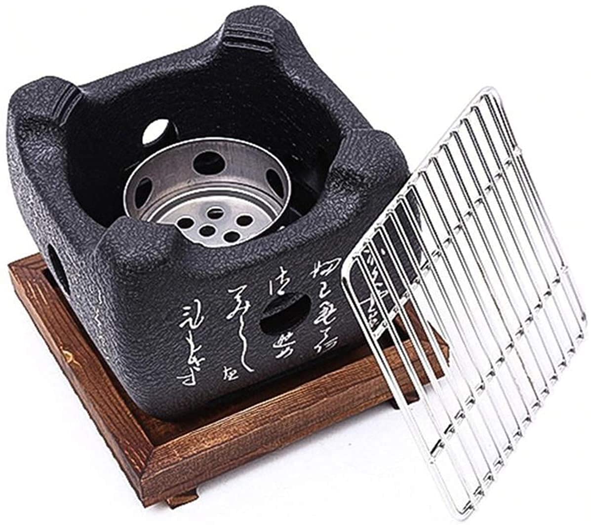 Bbq Grill Indoor Barbecue Charcoal Alcohol Stove Portable Smoker for Family Cooking