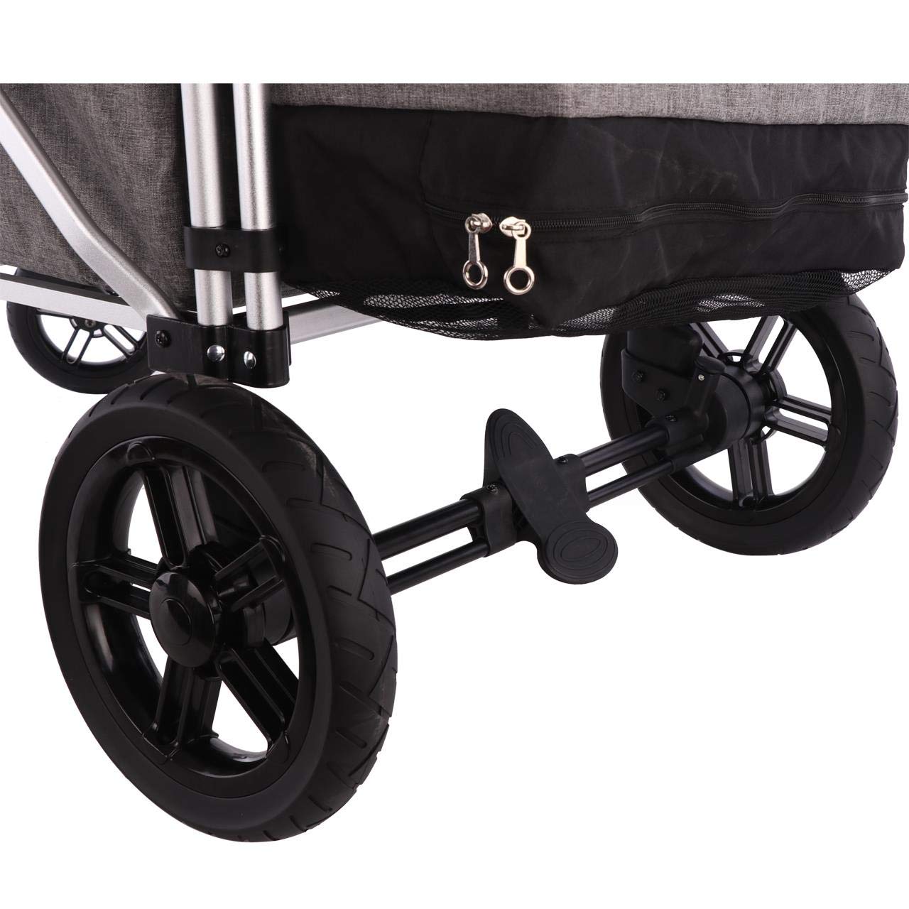 FUXTEC FX-CTL900 Premium Gris, Carrito Plegable Original para niños. Ideal jardín, Playa o Ciudad. Empuja o Tira. Carga hasta 75 kg.