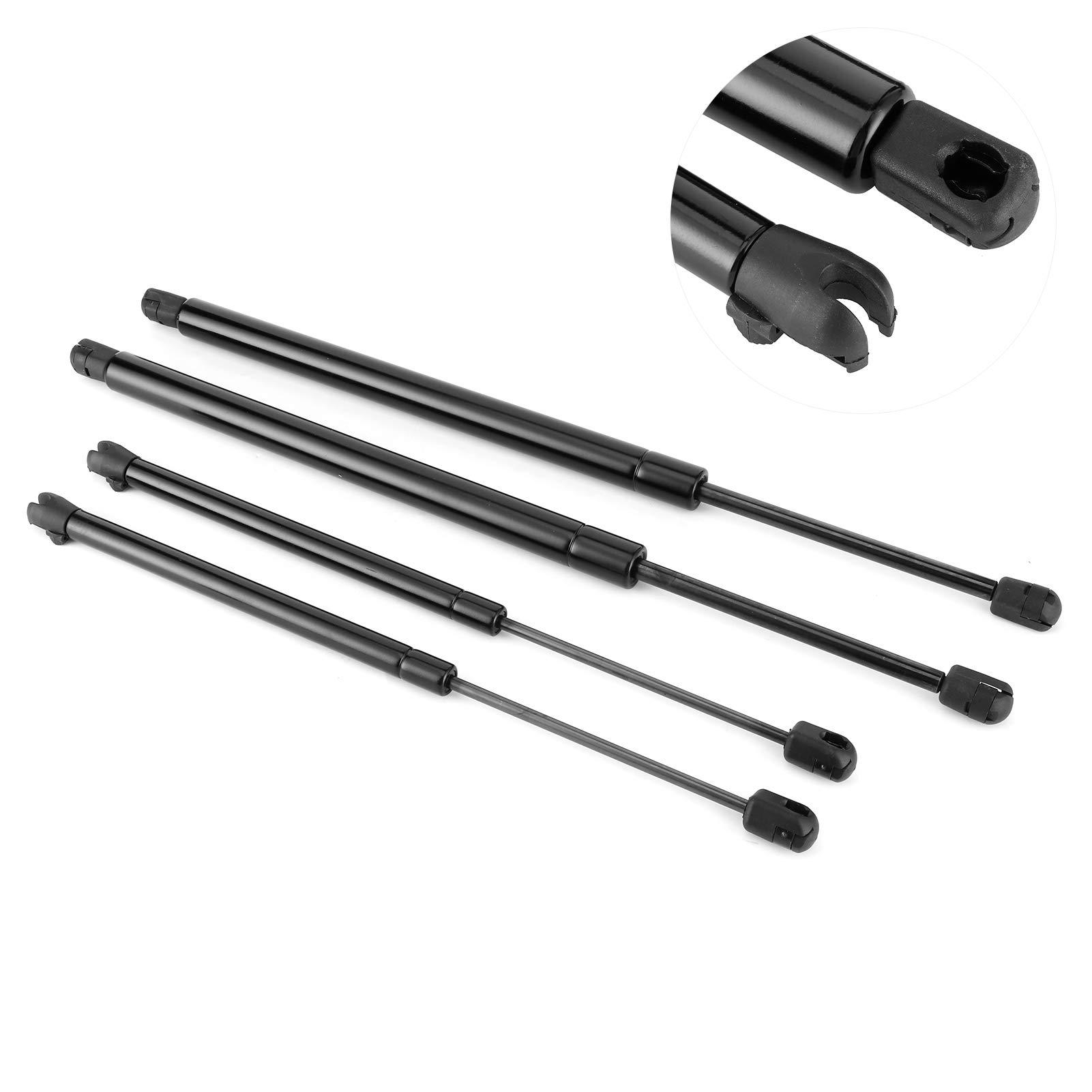 Ressorts à Gaz Pour Hayon Arrière Nissan Micra 2010-2013 - Paire, Longueur 500mm, Force 380N