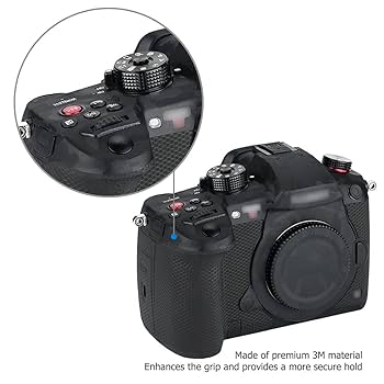 Amazon | カメラ保護レザーフィルム Panasonic Lumix GH5に対応