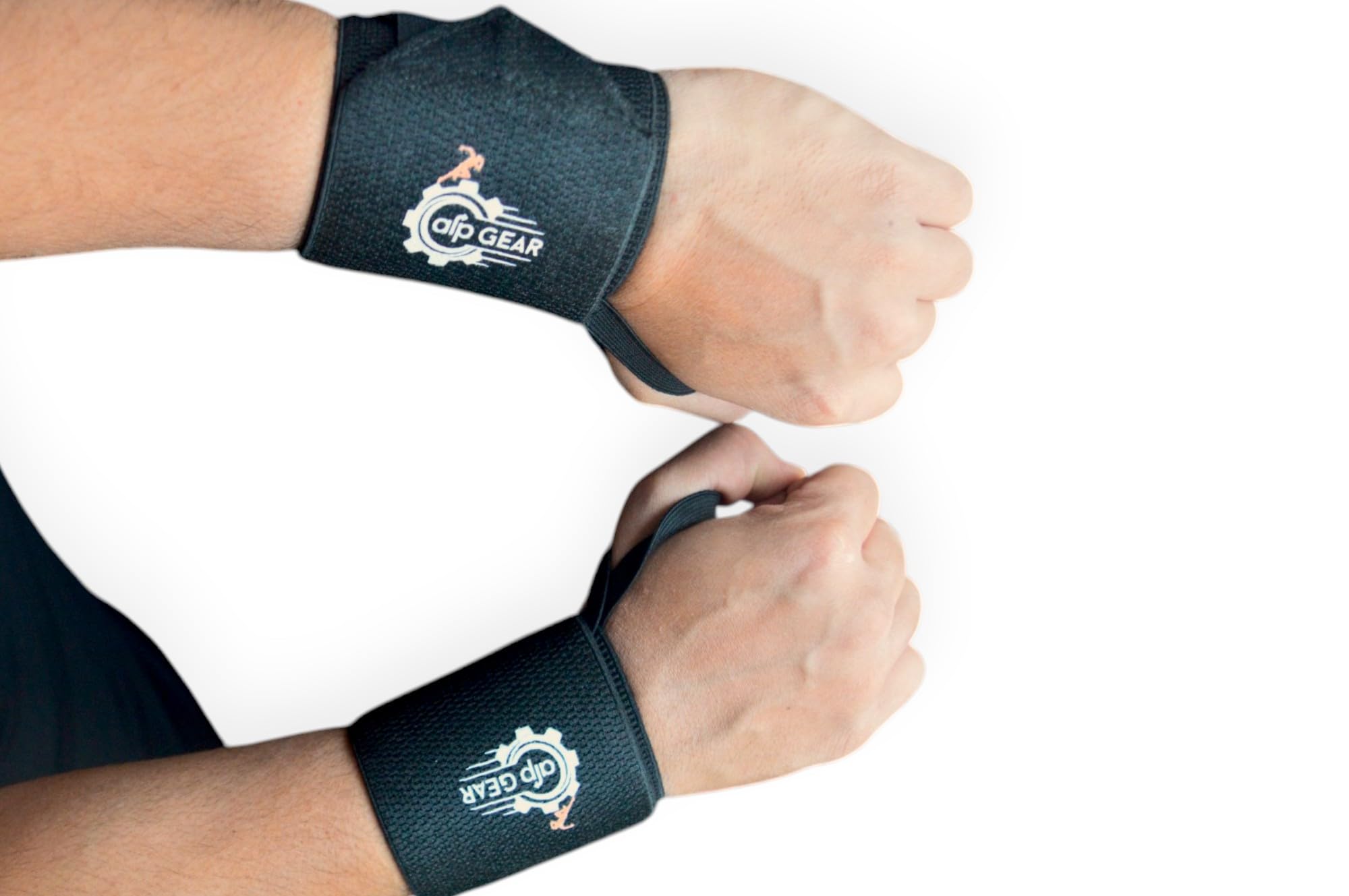 ARP GEAR Wrist Support Band with Thumb Loop, Gym Weightlifting Straps for Men & Women, Black, Free Size-image-33