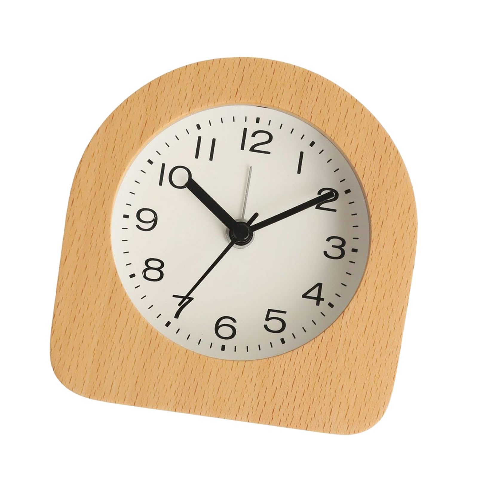HDOYTXXM Childrens Bedsides Wood Analog Alarm Clock with Quiet Operations and Gentle LED Glowing Snoozes Function for Kids Room Wooden Wooden Snoozes Modern Room