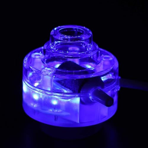 Miniatura 9 de Colorido gradiente incluso salida de aire bajo el agua burbuja tanque de peces luz LED, luz sumergible, impermeable para tanque de peces