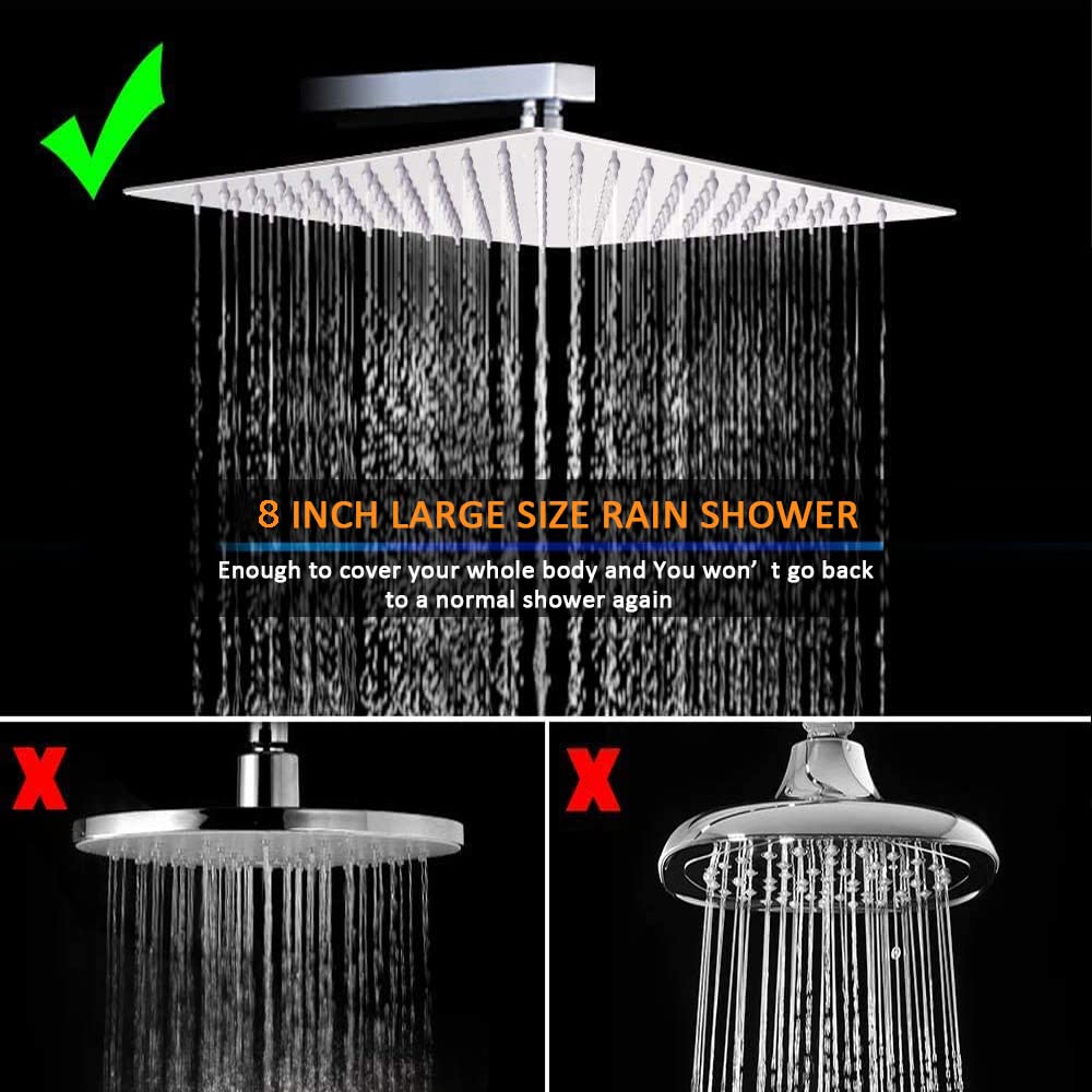 Avec Pommeau De Douche à Jet Supérieur Filtrant Pommeaux De Douche à Effet Pluie à Haute Pression Buse De Douche Baignoire – Acheter Les Meilleurs Produits Dans La Boutique En Ligne