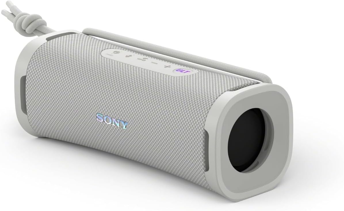 ULT Field 1 Wireless Ultra Portable Bluetooth Compact Speaker, IP67 Waterproof, Dustproof, Shockproof with Enhanced Bass, 12 Hour Battery and Detachable Strap, Off White, UAE Model, 2024