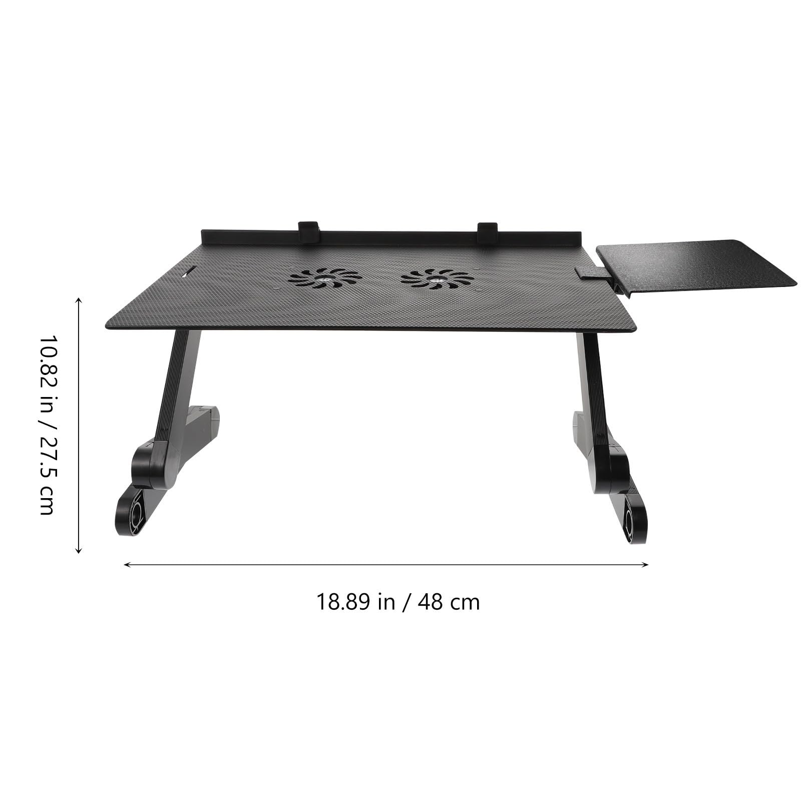 HEMOTON Supporto per Laptop Pieghevole Regolabile in Lega di Alluminio Nero