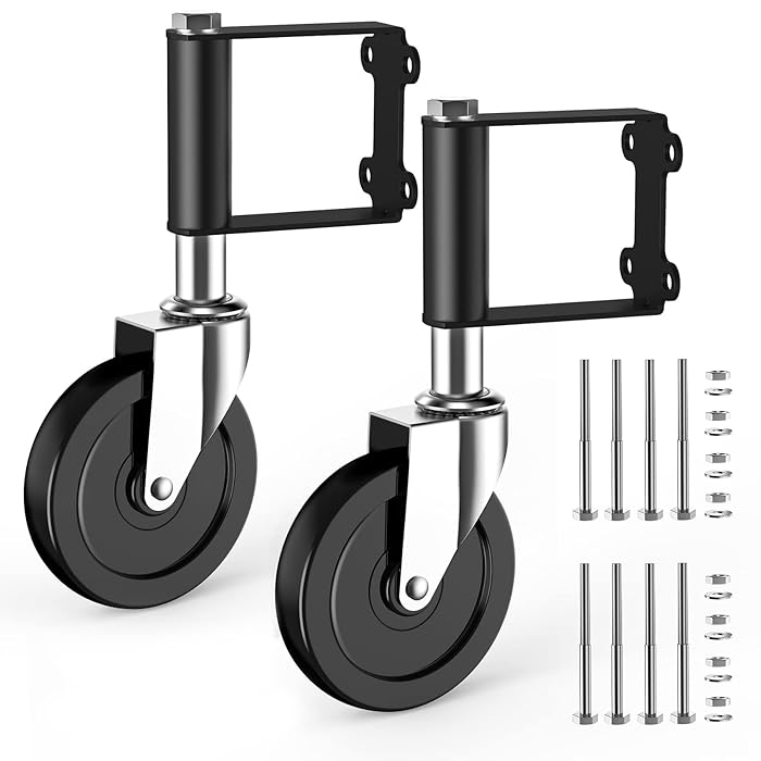 Buy Ronlap Gate Wheels, Spring Loaded Gate Caster for Fence Wooden Gate ...