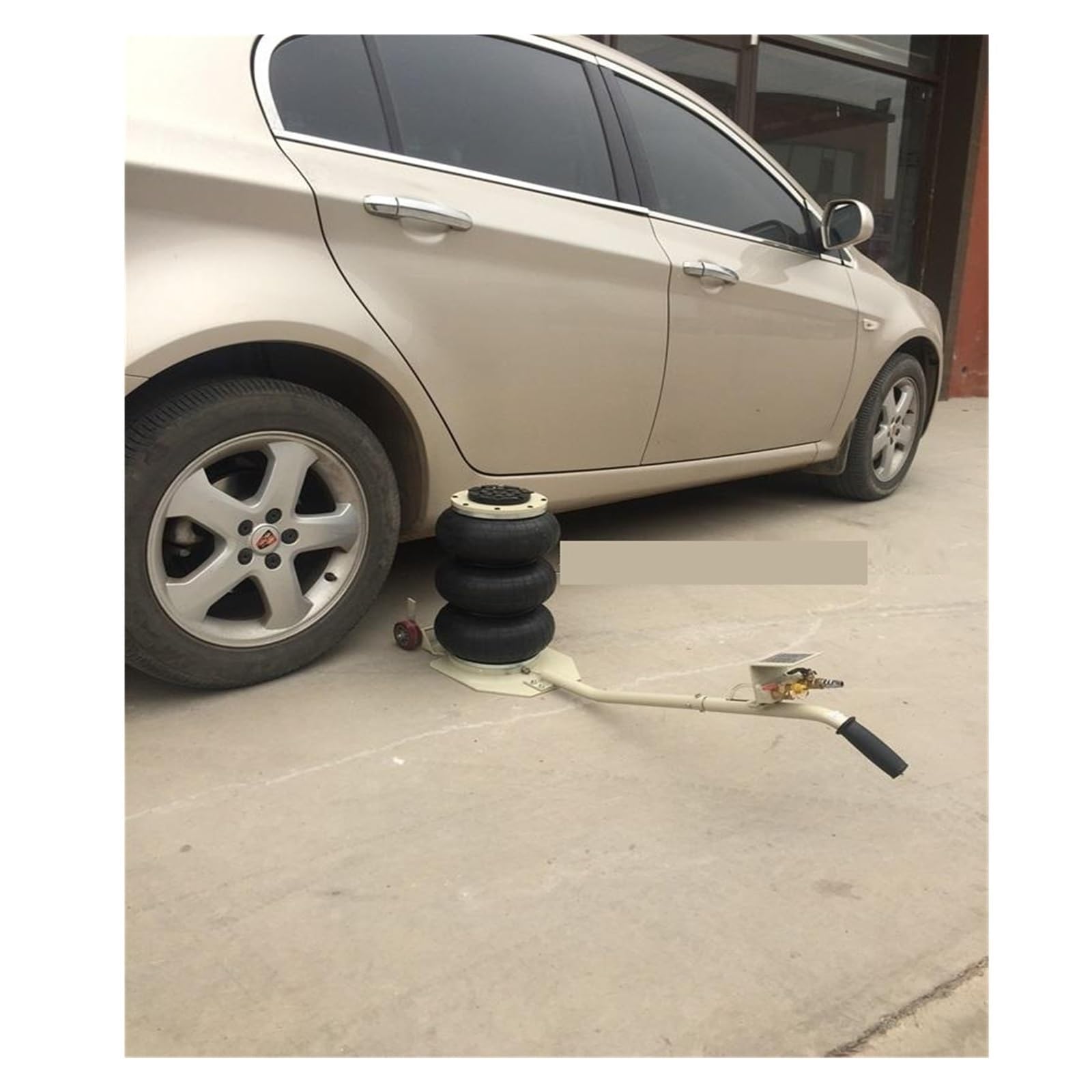 Podnośnik Podłogowy 3Ton Z Udarem Pneumatycznym Auto Ciężarówka Samochód Sedan Balon Balonowy Stojak Do Podnoszenia Worków Gazowych Gumowy Pneumatyczny Udarowy DużA SiłA Podnoszenia(9014-07 folded)
