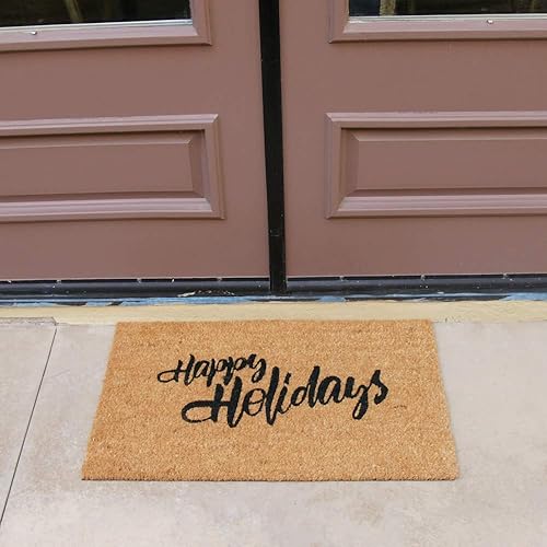 Miniatura 5 de Rubber-Cal - tapetes de entrada de días festivos; 5 diversos modelos: 18 x 30 pulgadas; diseño de fibra de coco.