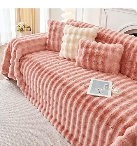 ソファーカバー マルチカバー 北欧風 秋冬用 暖かい ソファカバー 長方形 犬猫対策 かけるだけ ブランケット 1 2人掛け ふわふわ もこもこ カウチ ベッドカバー カーペット リバーシブル 汚れ防止 大判 洗える 厚手 防寒 保温 冷房対策 グレー (