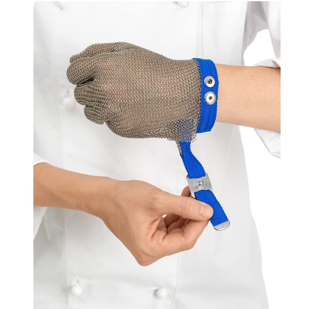 Gant de sécurité | Résistant aux coupures | Fil d'acier inoxydable | Gants de travail | Couper les huîtres | Taille universelle | Fermeture forte | Contre les réductions et les réductions