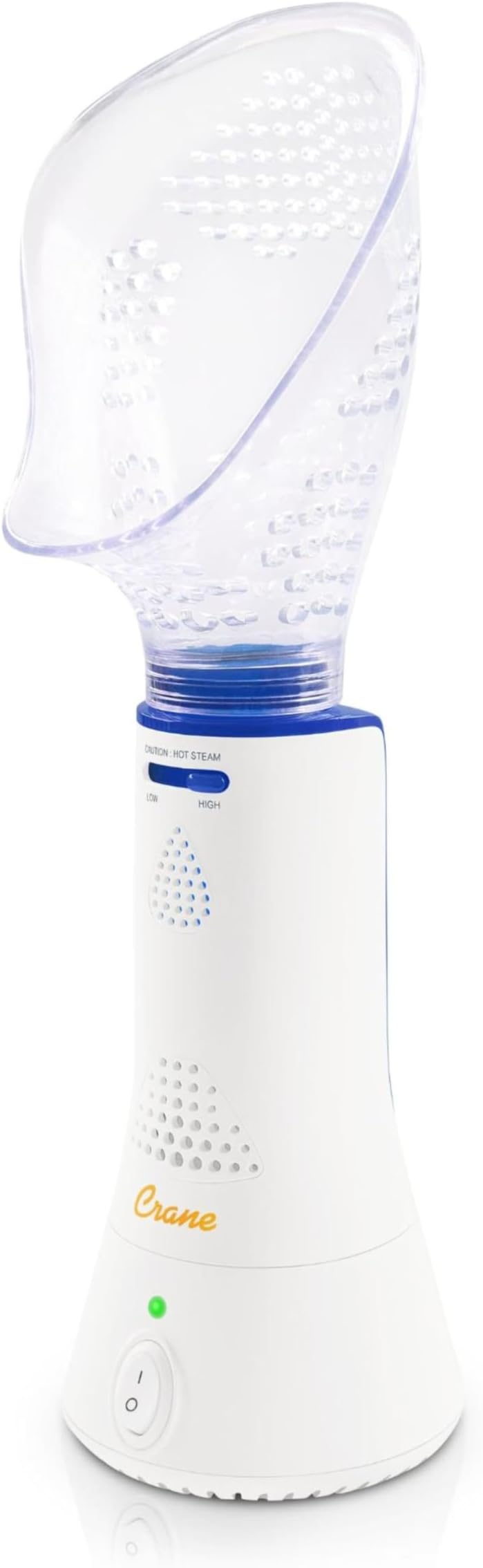 Crane Corded Personal Steam Device for Sinus, Congestion, & Cough Relief, Vapor Pad Compatible, White, 30 ml