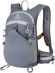 Mochila de Hidratação 2L Premium, Impermeável, com Bolsos Múltiplos e Apito de Emergência para Trilhas, Bike, Corrida, Camel bag