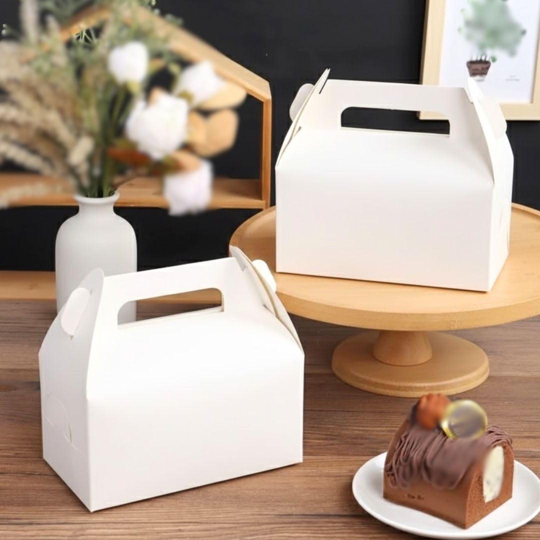 SATYAM KRAFT 20 Pcs White Folding Paper Gift Boxes – Decorative Packaging for Wedding Return gifts, Christmas gifting,Chocolates, Hamper, Dry Fruits, Engagement,Pooja, Birthday (White)