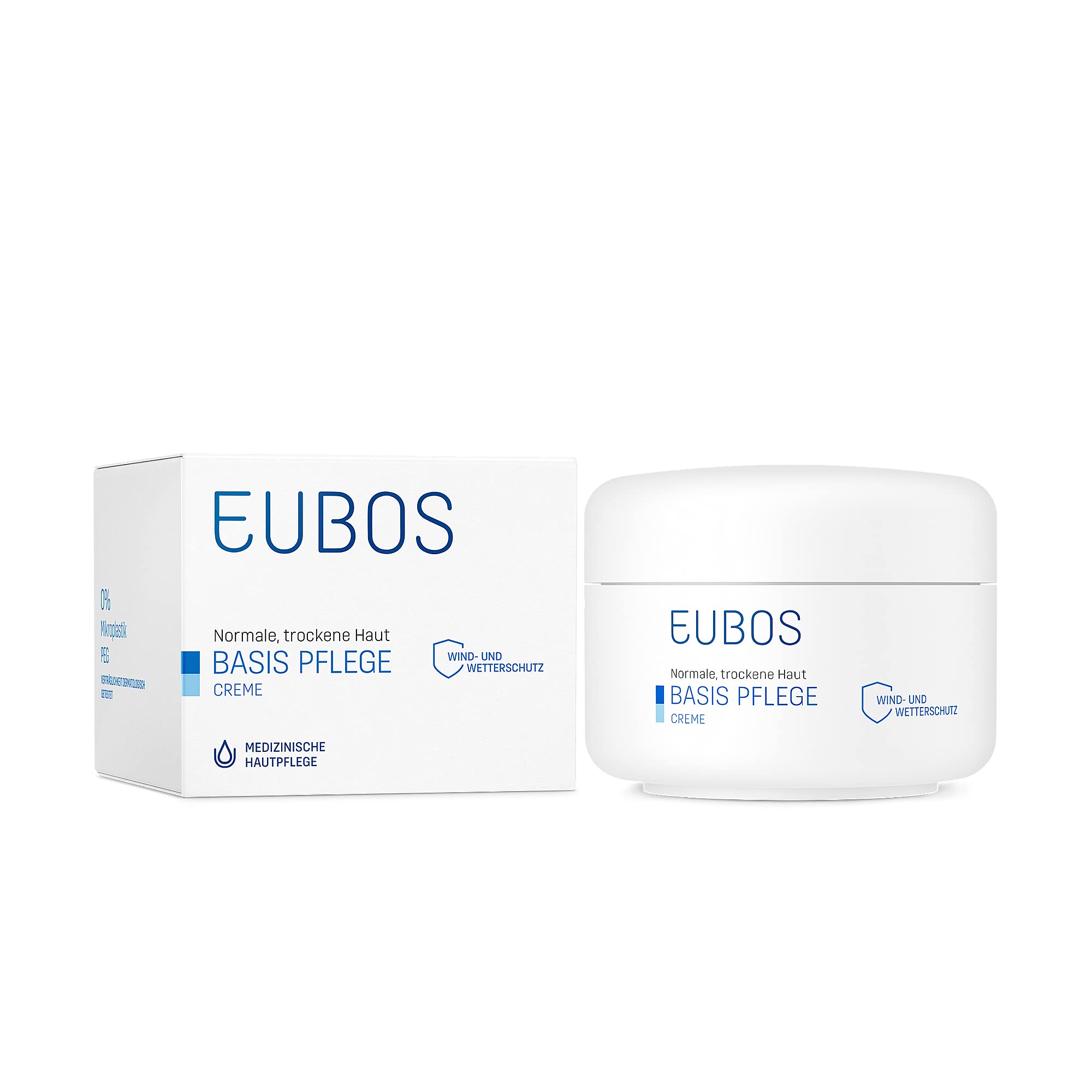 EubosBasic Care Cream for Normal and Dry Skin Wind and Weather Cream Intensive Protection and Moisture Skin Compatibility Dermatologically Tested 100 ml
