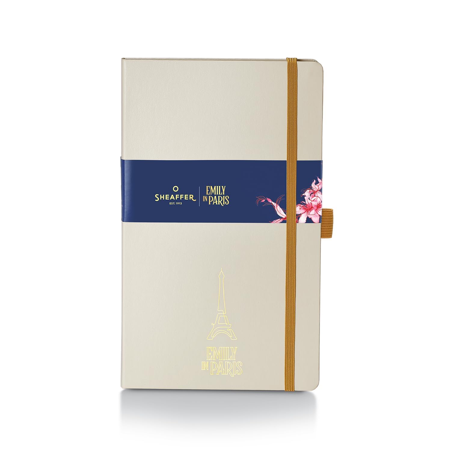 Sheaffer Emily in Paris Medium Journal, 90 GSM, Ink Friendly,Gold-foil embossed Emily and Eiffel Tower. (Beige)
