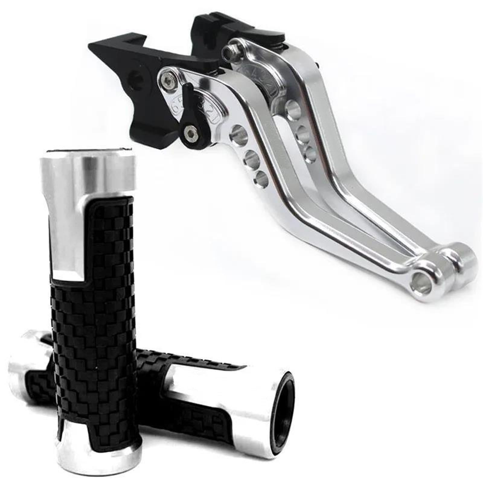 Gquikgw Silver Replace Adjustable Brake Clutch Levers Set Motorcycle Handlebar Easy Install For Kawasaki Z800/Z800e For Version 2013-2016(Silver)