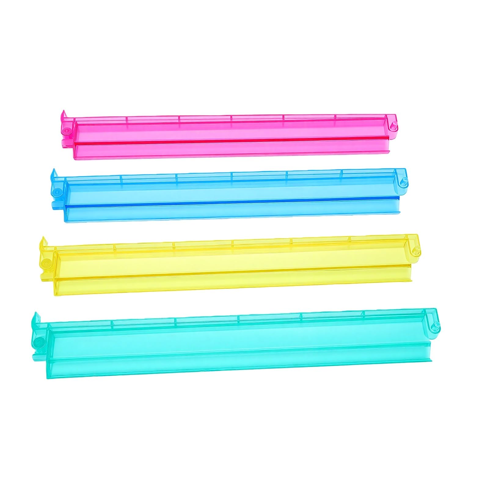 4 Pièces Support de Tuiles de Mahjong de 18 Pouces avec Poussoir pour