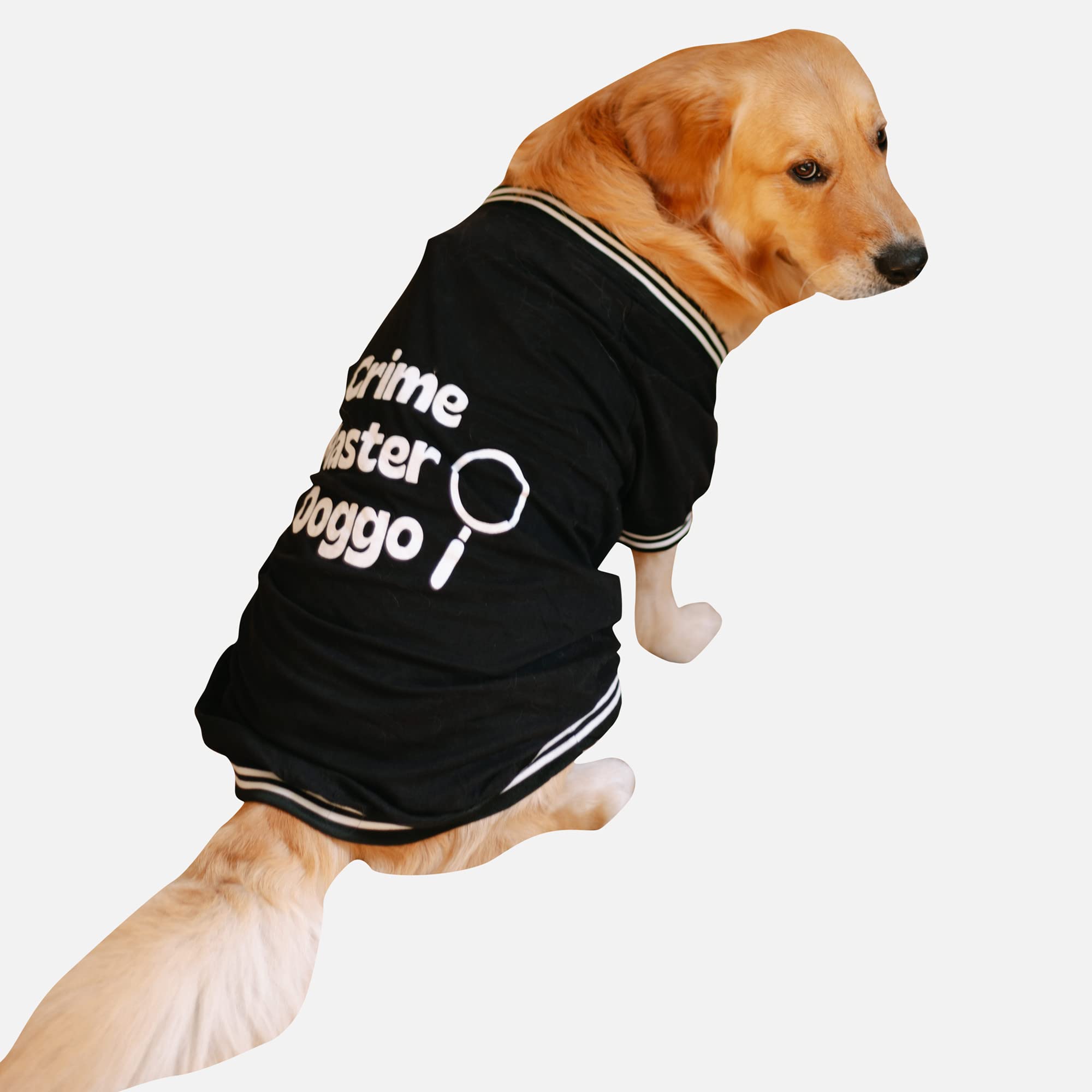 Pet Set Go Crime Master Printed T-Shirts for Dogs and Cats | Sleeveless | Pet Clothing | Round Neck | Dog Apparel | Gifts for Dogs (Small, Medium, Large Breed Dogs) | 100% Cotton - Black (2XL 20”) (B0C46KZK99) Amazon Price History, Amazon Price Tracker