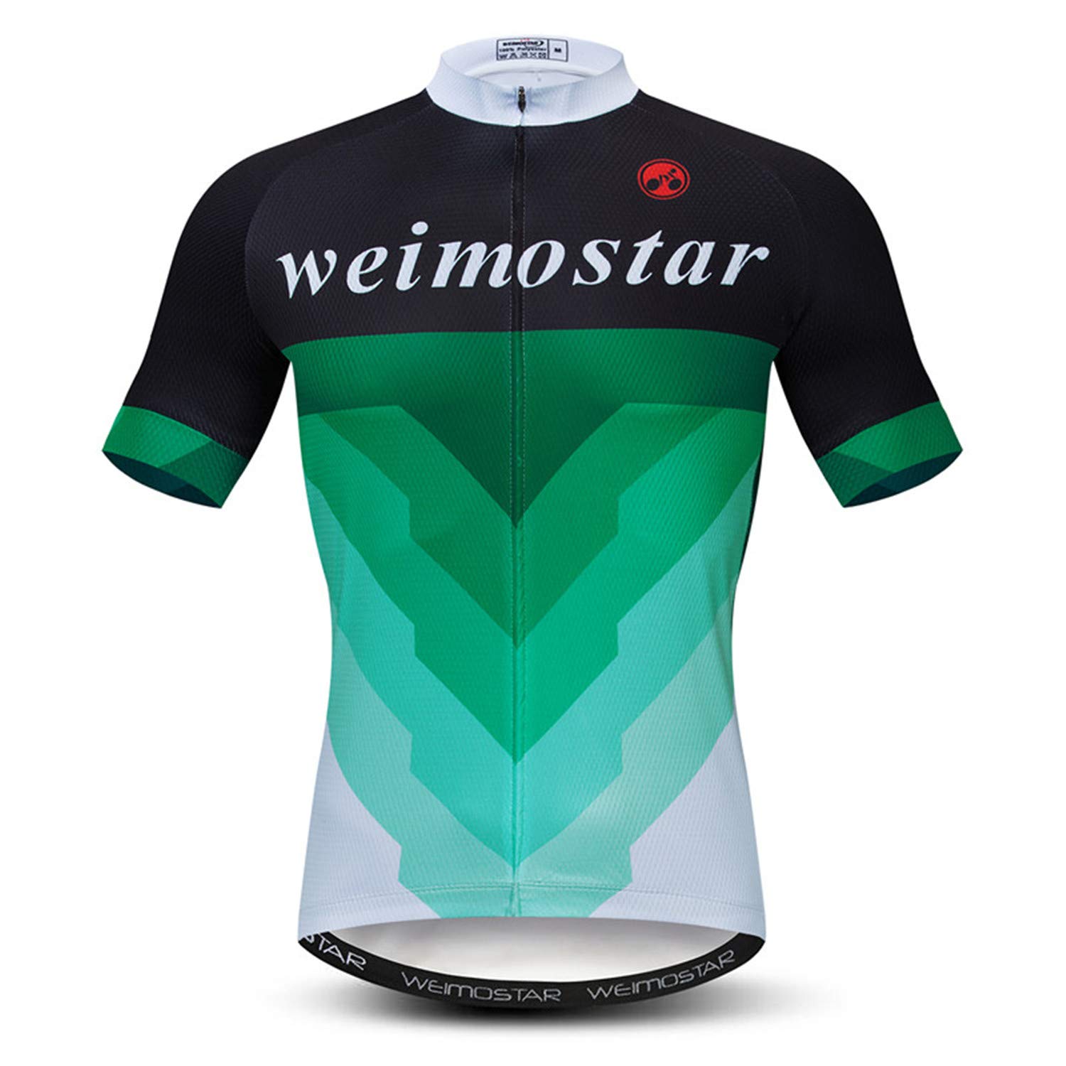 Weimostar Men's Cycling Jerseys Plaid Bike Shirts Short Sleeve Road Biking Jersey for Men Summer Bicycle Wear with 3 Pockets