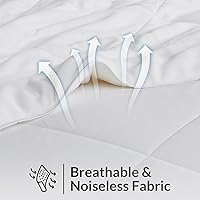 Vista 5 de Coldest Cozy Comforter Lightweight Cooling, 100% Viscose Derived from Bamboo, Down Alternative Duvet Insert, All Season Soft Comforter for Hot