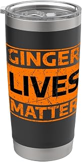 Ginger Lives Matter Funny Redhead Distressed Meme Design Stainless Steel Insulated Tumbler
