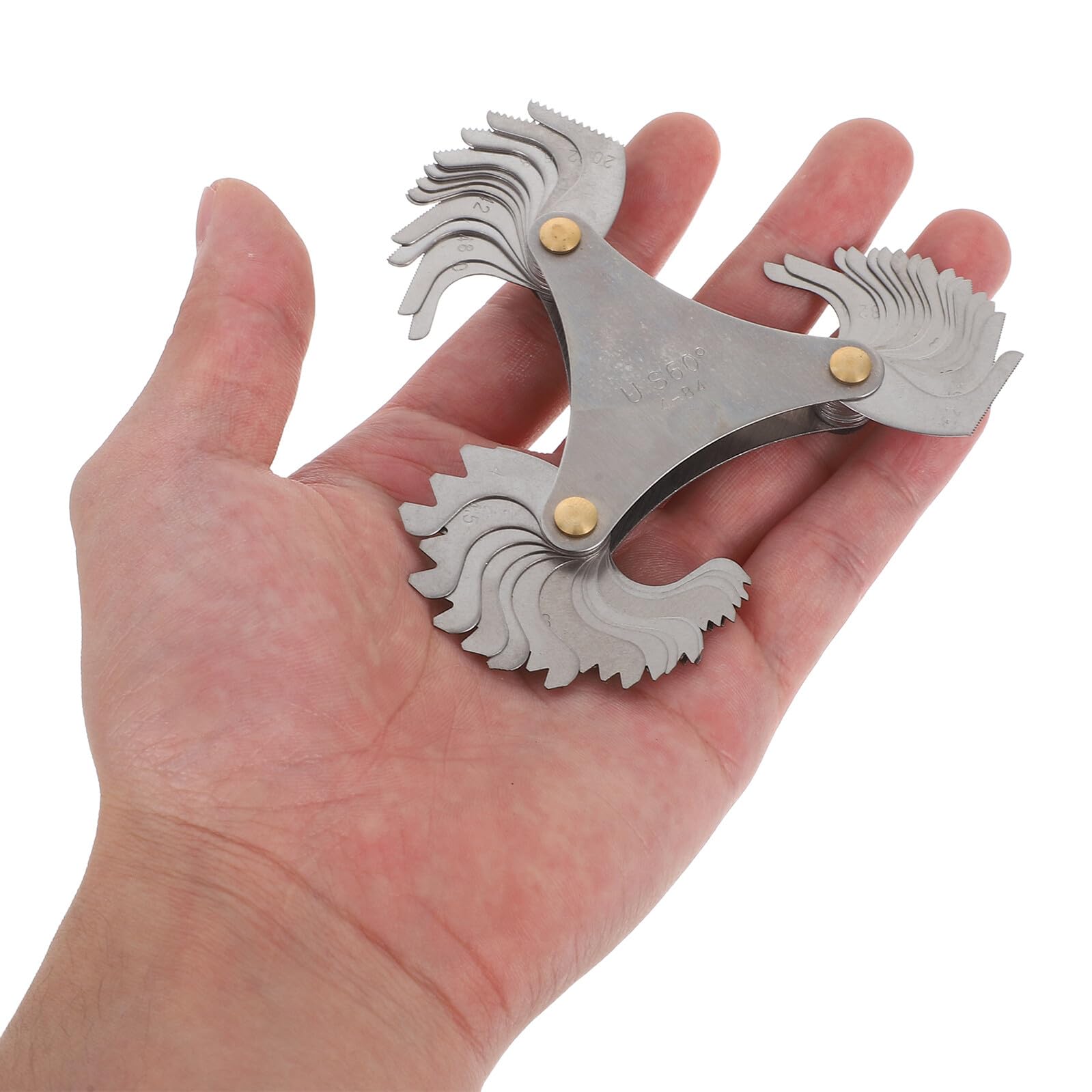 PRETYZOOM 5 Juegos Calibradores de de Preciso Acero al Medidor para Roscas Internas y Externas Us Portátil y Ergonométrico para Inspección Industrial y Ensamble Mecánico