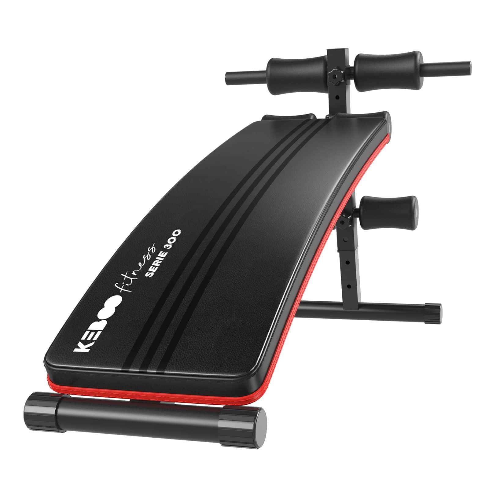 Keboo Banco de Abdominales y Musculación Fitness Serie 300 y con 5 Posiciones 145x47x70 cm