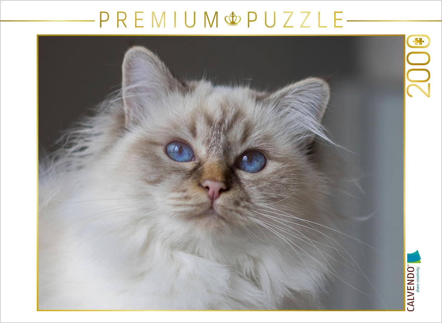 CALVENDO Puzzle EIN Motiv aus dem Kalender Traumhafte Heilige Birma Katzen | 2000 Teile Lege-Größe 90 x 67 cm Foto-Puzzle für glückliche Stunden