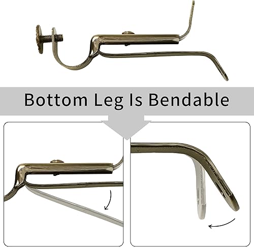 Miniatura 5 de FMFUNCTEX Paquete de 2 cortinas de ventana individuales con remates hexagonales modernos, 58 pulgadas de diámetro, longitudes ajustables de 48 a 86