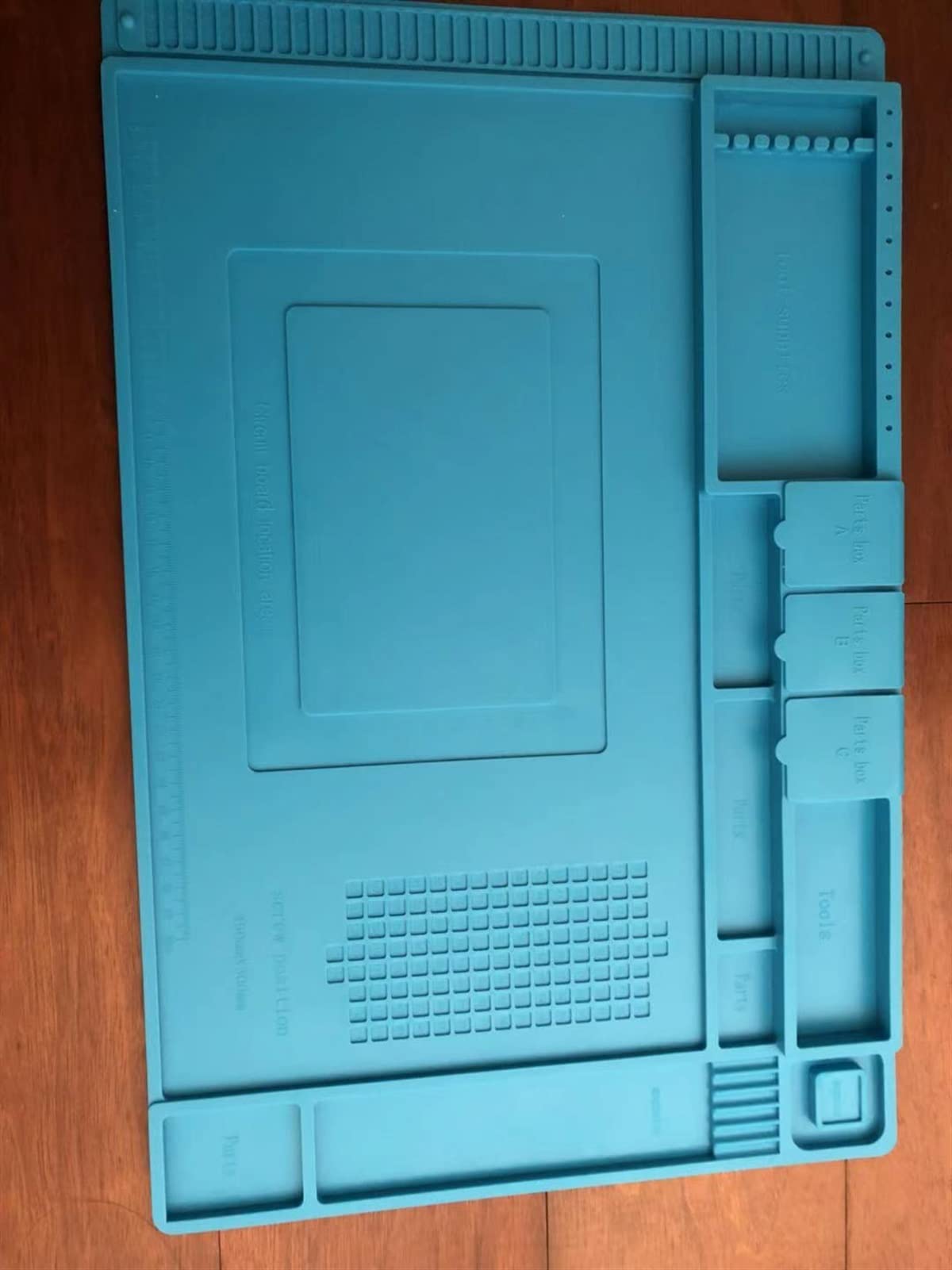 Pezzo di 45 x 30 cm Tappetino da Tavolo in Gomma siliconica per orologiaio Antiscivolo Strumento di Riparazione Orologi Accessori per Strumenti di Riparazione，