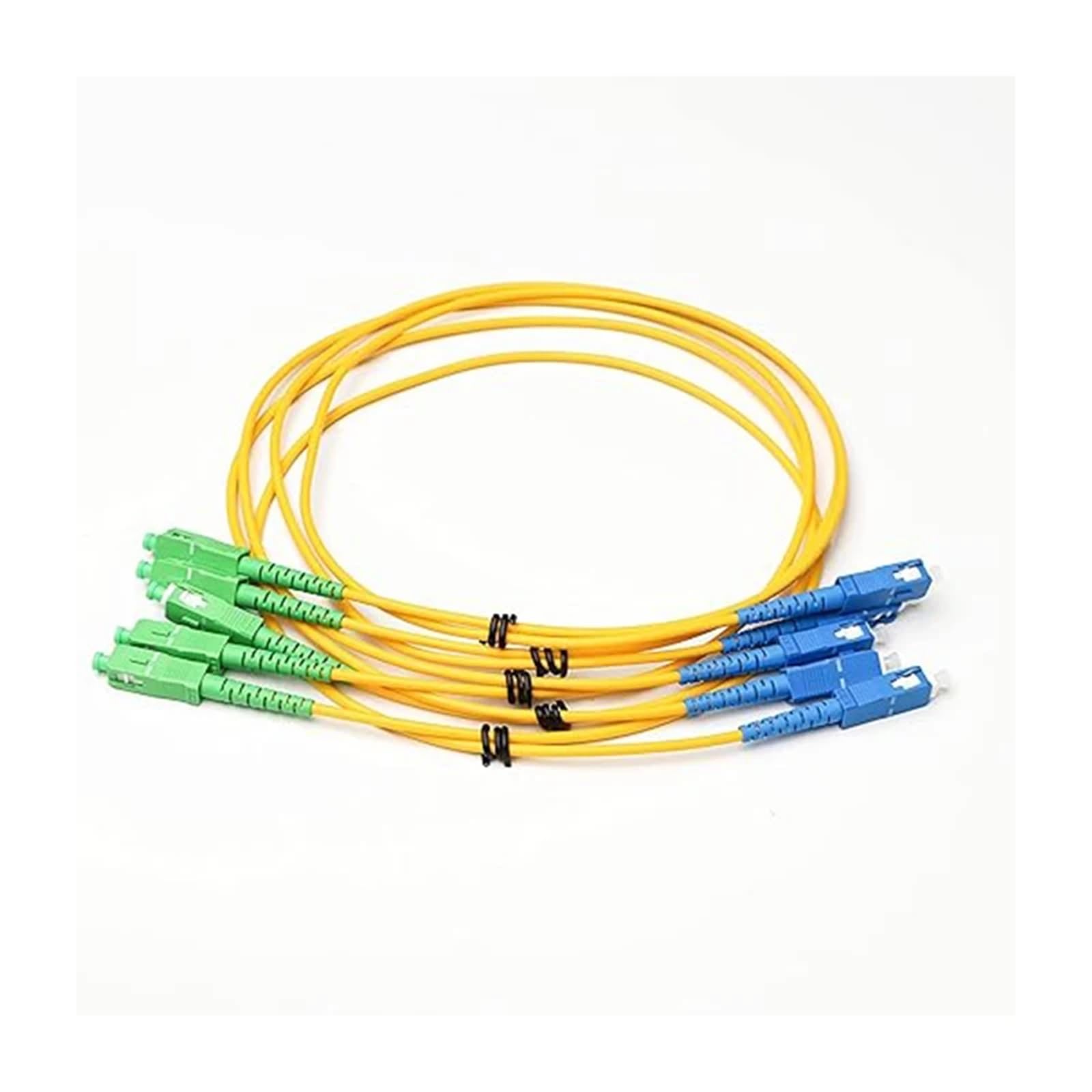 20 szt. G657D kabel światłowodowy 3,0 mm, SC na SC UPC, jednomodowy, Simplex, kabel krosowy żółty, 3 m