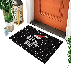 Tapete Capacho Divertido e Criativo Para Porta Tema Natal - Ho Ho Ho Gorro Ca163