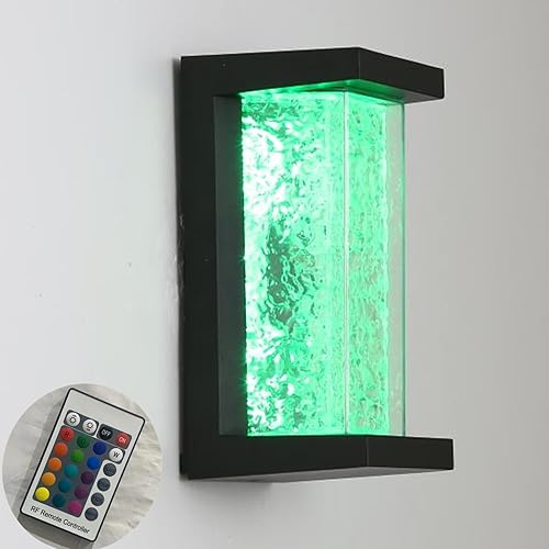 Luces de pared al aire libre RGBW cambio de color luz de porche RGB ooutdoor apliques montaje en pared 60W moderno accesorios de iluminación